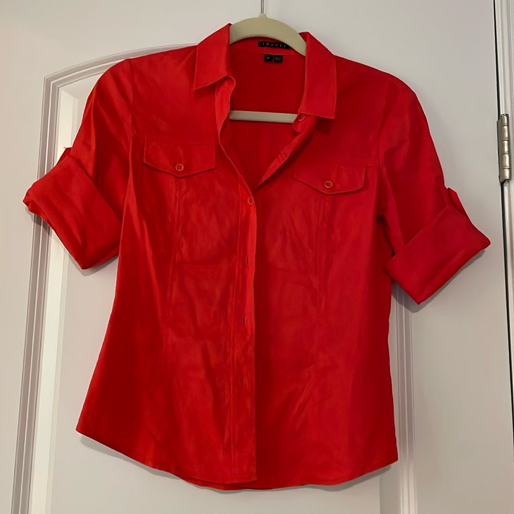 Petite theory shirt